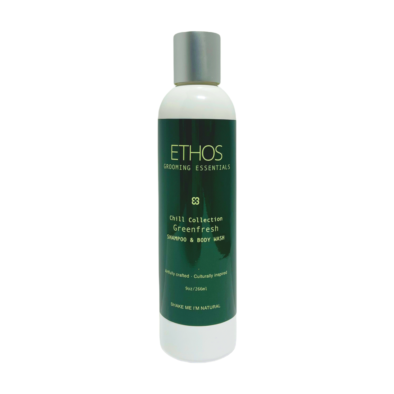 Greenfresh Shampoo and Body Wash 9 oz / 266 ml  bottle